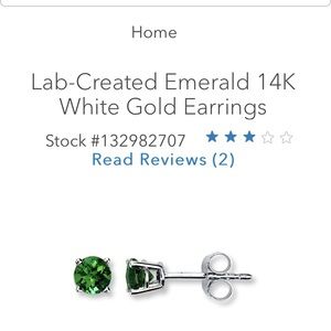 Emerald studs from Kay Jewelers